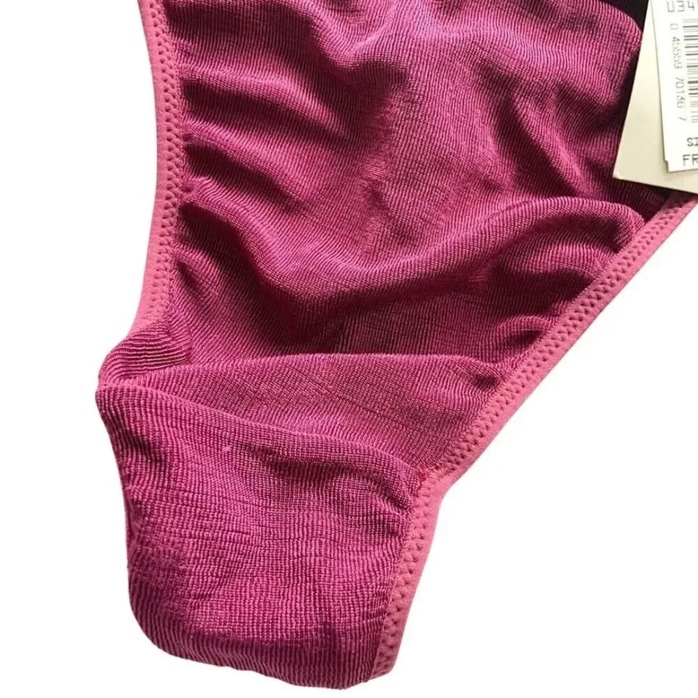 Christian Dior Intimates Vintage Thong Underwear New with Tags Size Small Wine - Picture 5 of 12